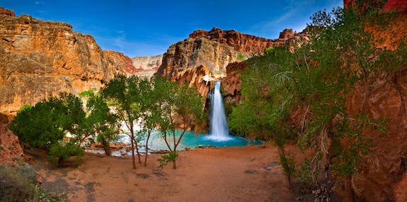 Spring brake in peaceful Havasu Indian Reservation at Grand Canyon, Arizona